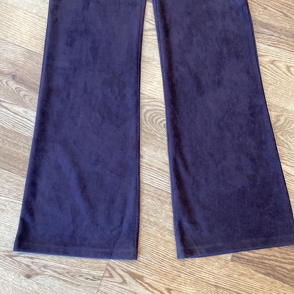 Betabrand classic yoga dress pant brown faux suede W0104-CPS Flare bell bottom - Picture 2 of 7